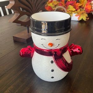 Exclusive Bath and Body Work Snowman Candle Holder